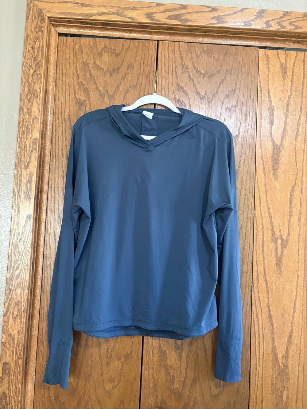 Lole Women's Hooded Long-Sleeve Pullover - Navy Blue
